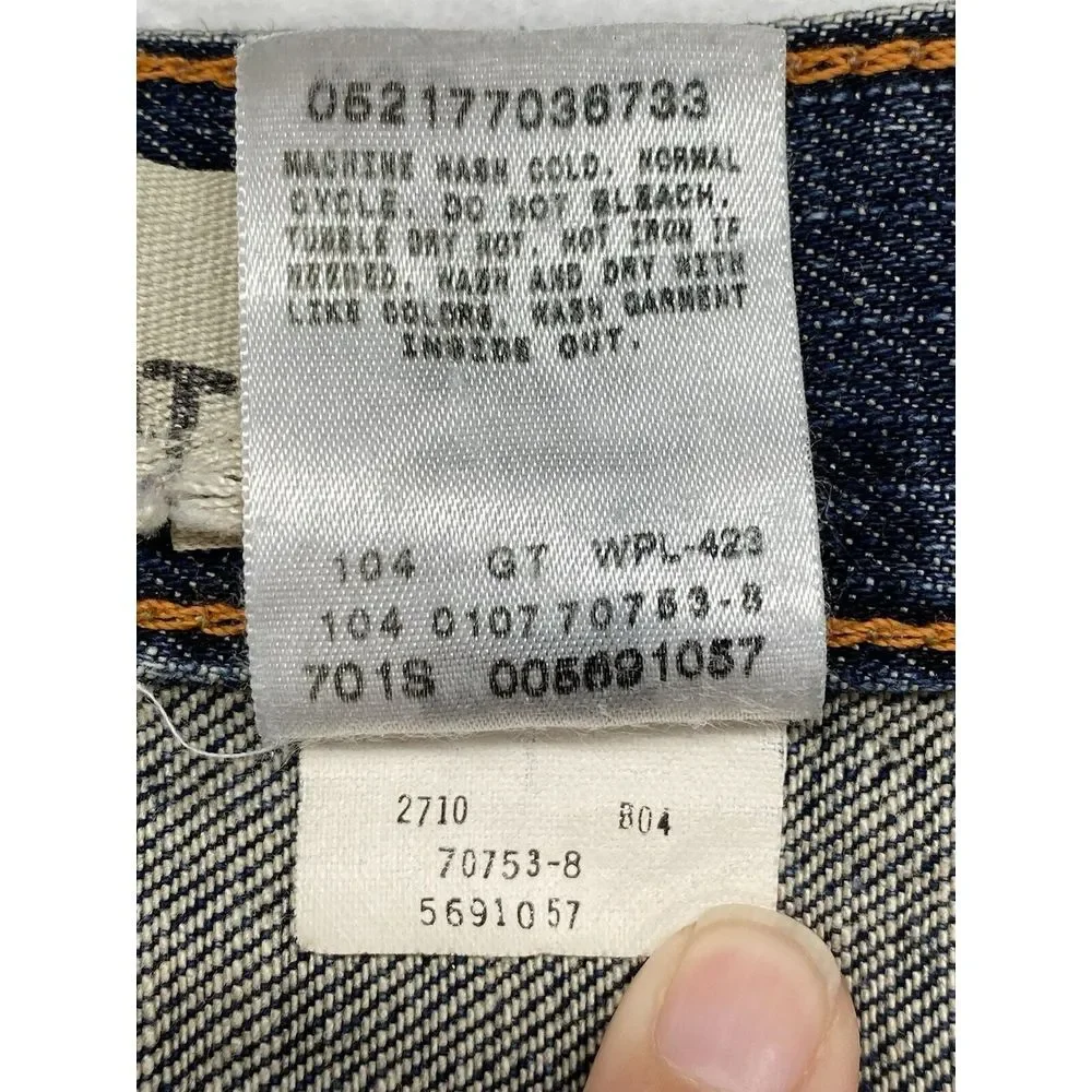 Levis 569‎ Jeans Mens 38x34 Loose Straight Pants Heavy Denim Baggy Relaxed Y2K